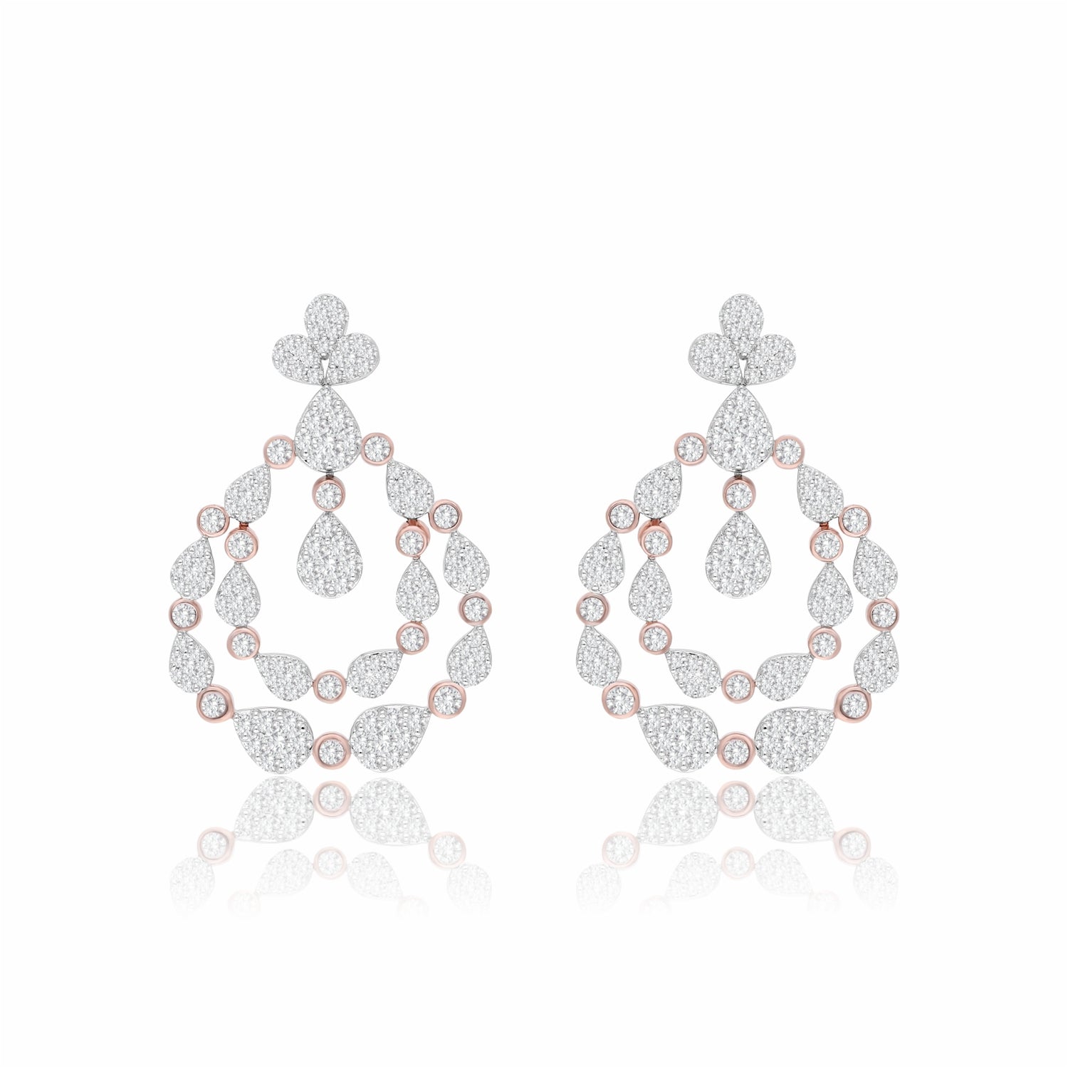 Dewdrop Chandelier Lab Grown Diamond Earrings