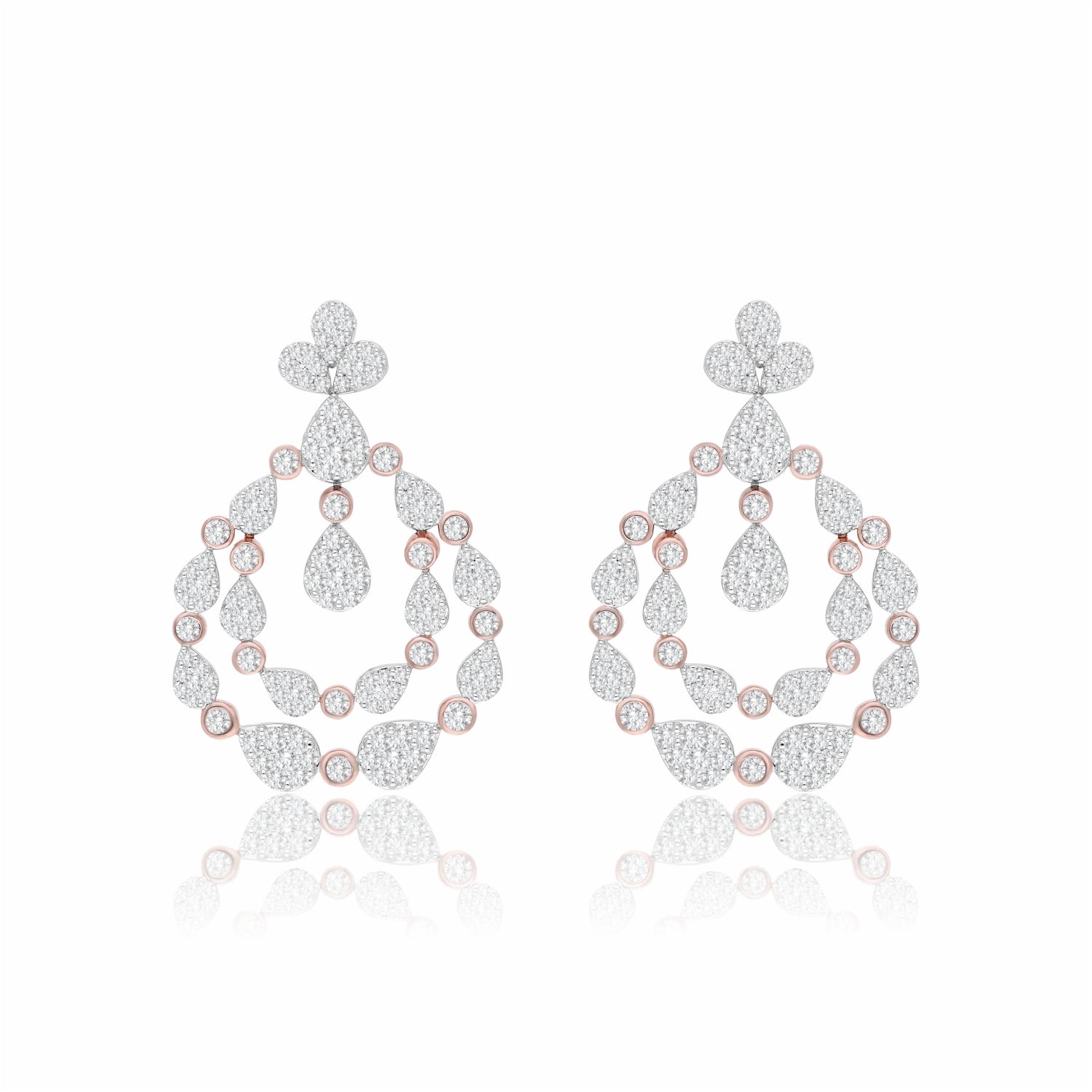 Dewdrop Chandelier Lab Grown Diamond Earrings