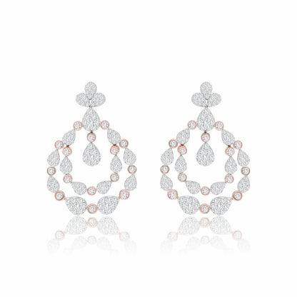 Dewdrop Chandelier Lab Grown Diamond Earrings