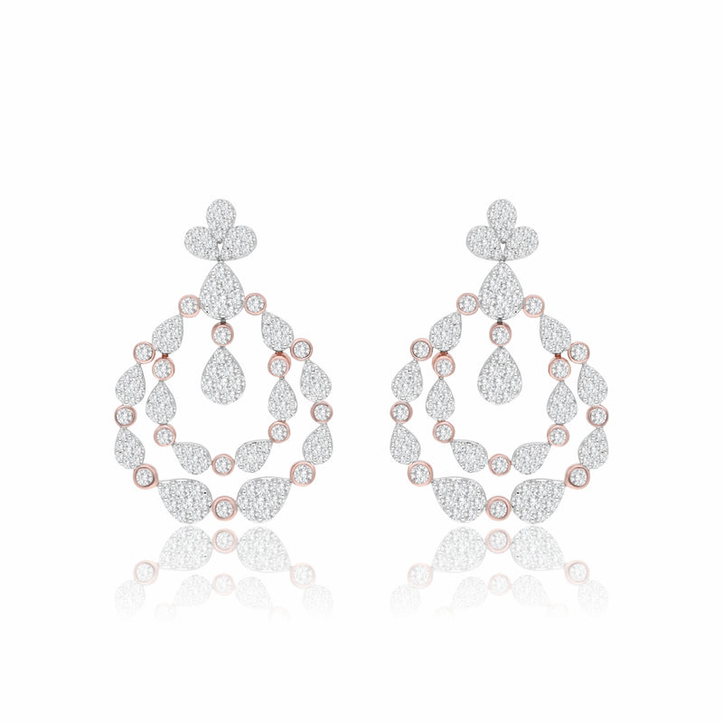 Dewdrop Chandelier Lab Grown Diamond Earrings