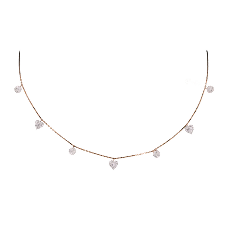 Dainty Heart Drop Lab Grown Diamond Necklace