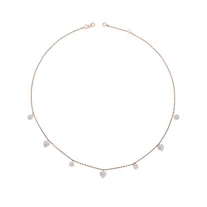 Dainty Heart Drop Lab Grown Diamond Necklace