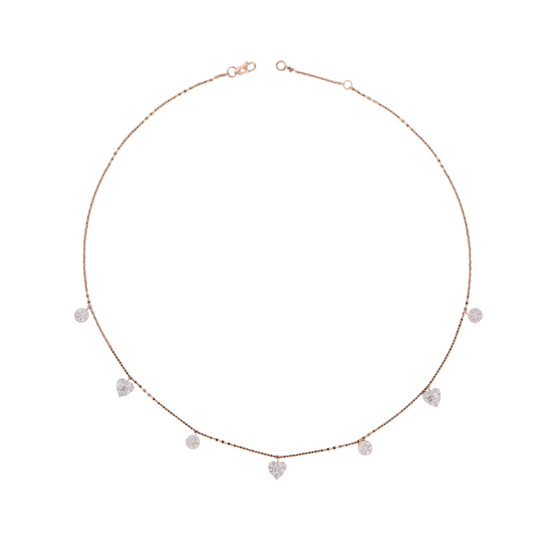 Dainty Heart Drop Lab Grown Diamond Necklace