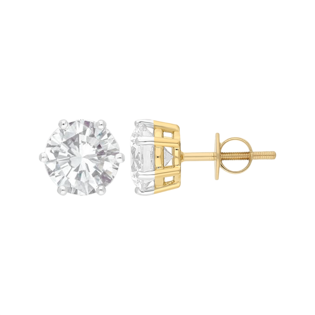 Lumière Solitaire Lab Grown Diamond Earrings