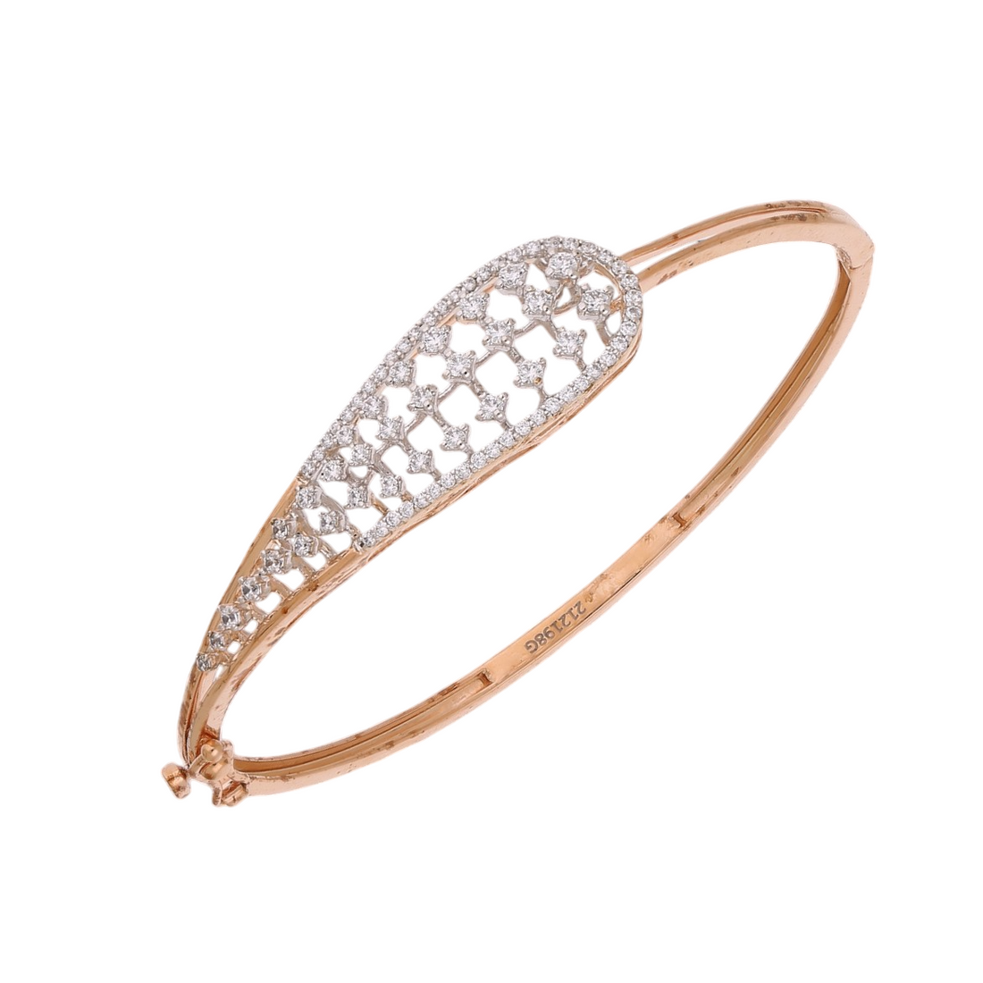Lattice Sparkle Lab Grown Diamond Bangle