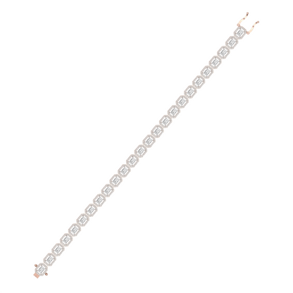 Royal Radiance Emerald Lab Grown Diamond Bracelet