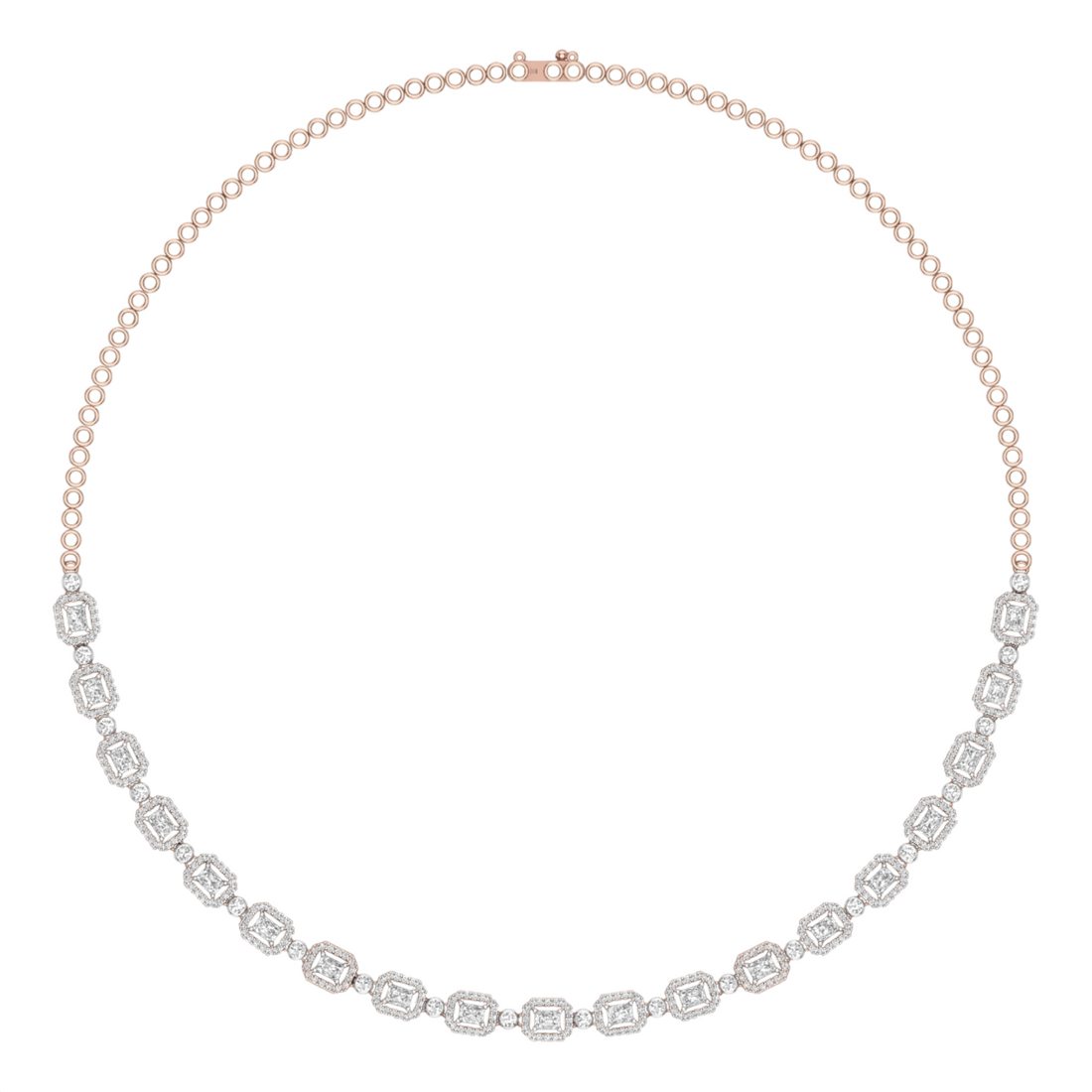 Glint Halo Lab Grown Diamond Necklace