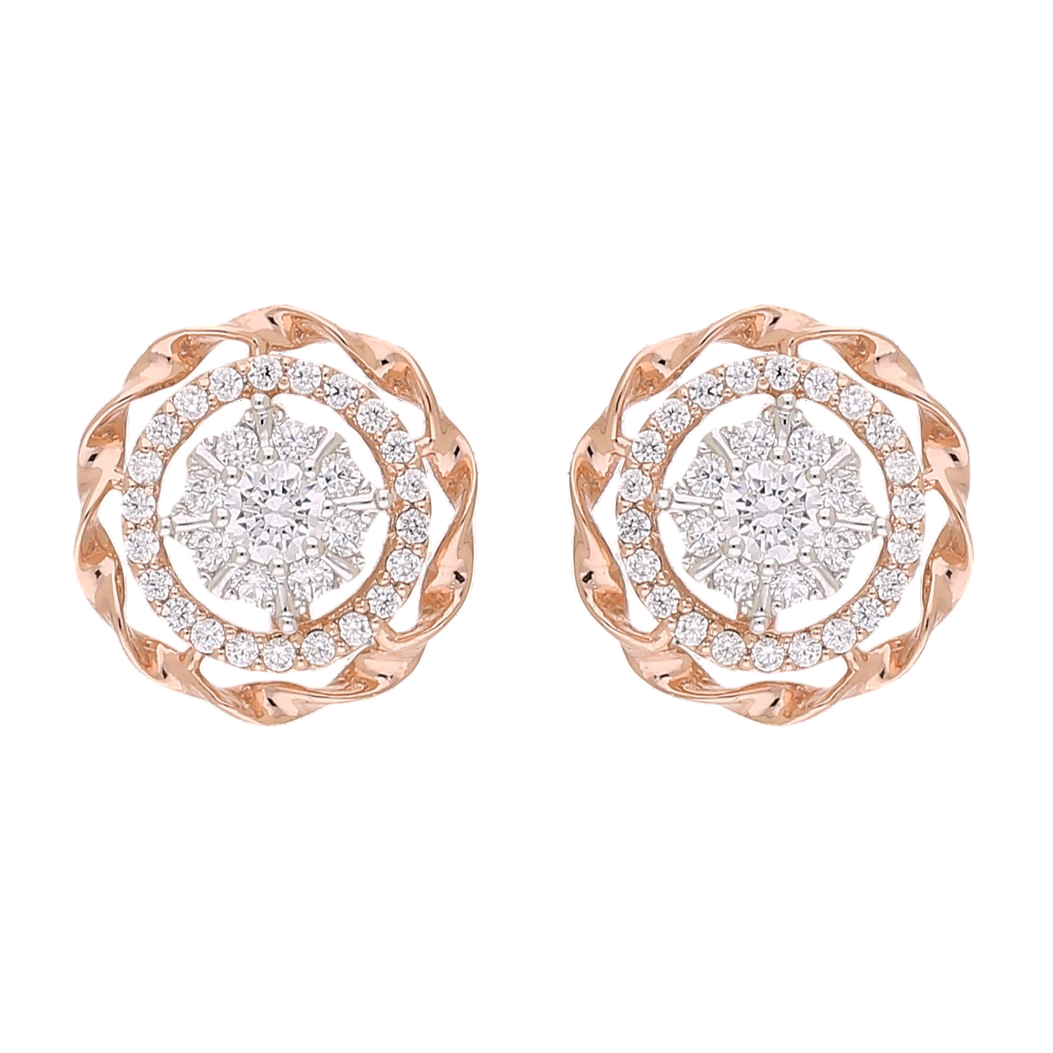Whirl Aura Lab Grown Diamond Earrings