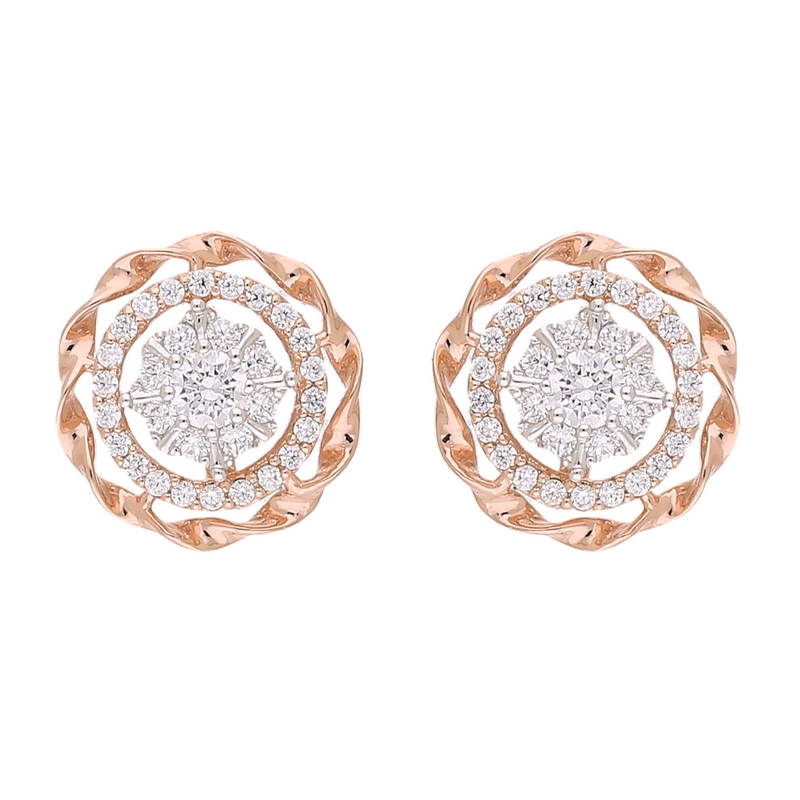 Whirl Aura Lab Grown Diamond Earrings