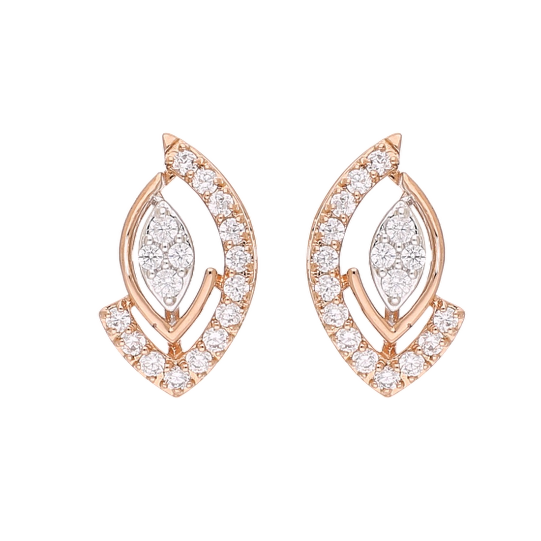 Winged Sparkle Lab Grown Diamond Earrings