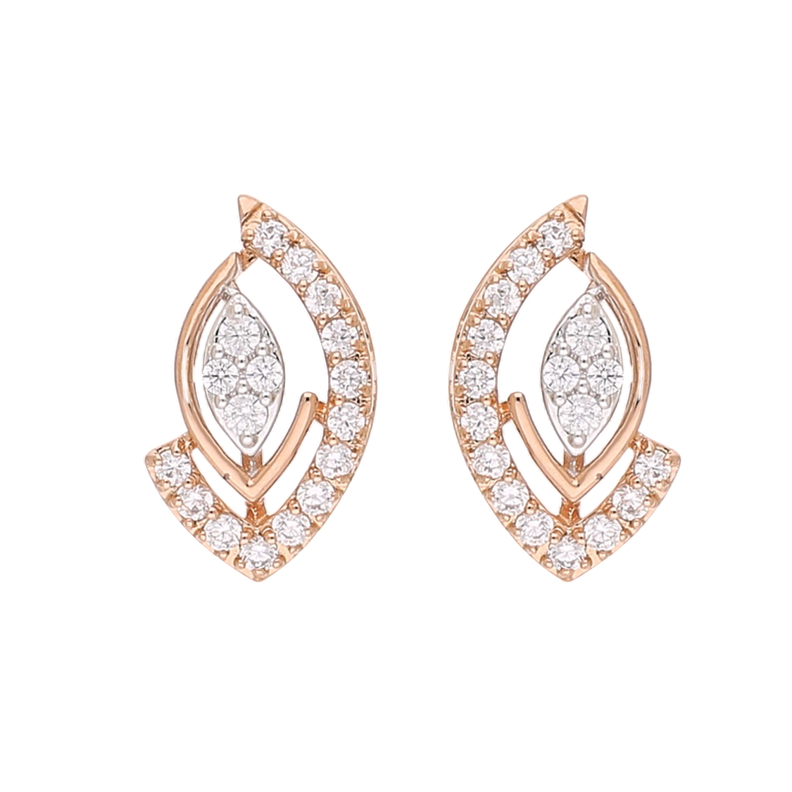 Winged Sparkle Lab Grown Diamond Earrings