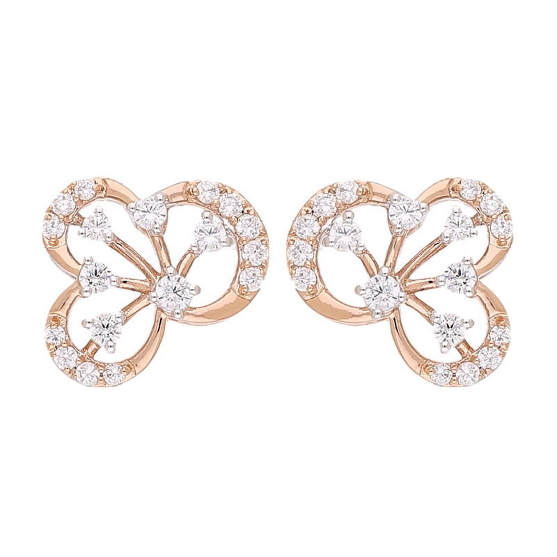Cloverleaf Lab Grown Diamond Earrings