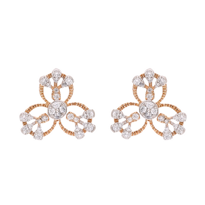 Trefoil Lab Grown Diamond Earrings