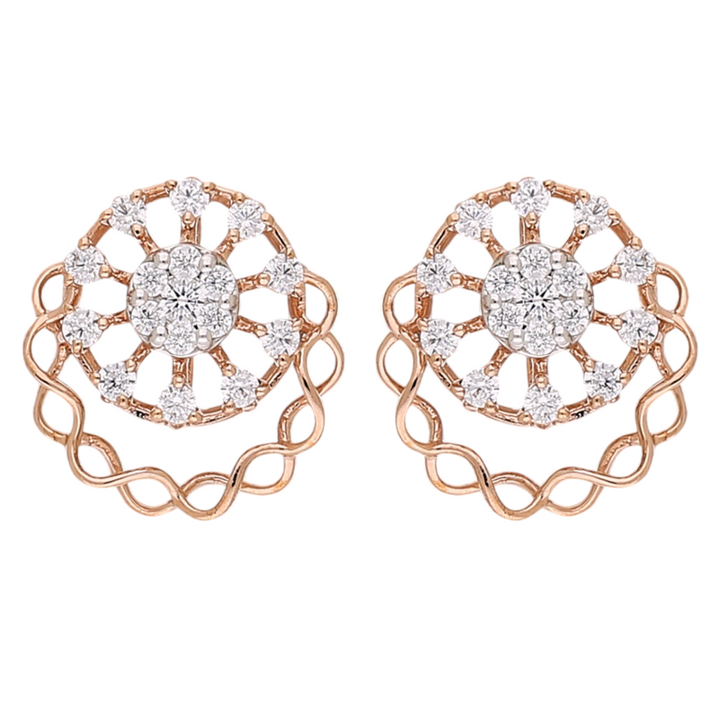 Vintage Lace Lab Grown Diamond Earrings