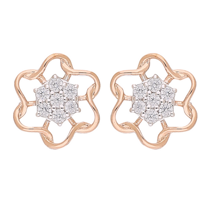 Modern Fleur Lab Grown Diamond Earrings