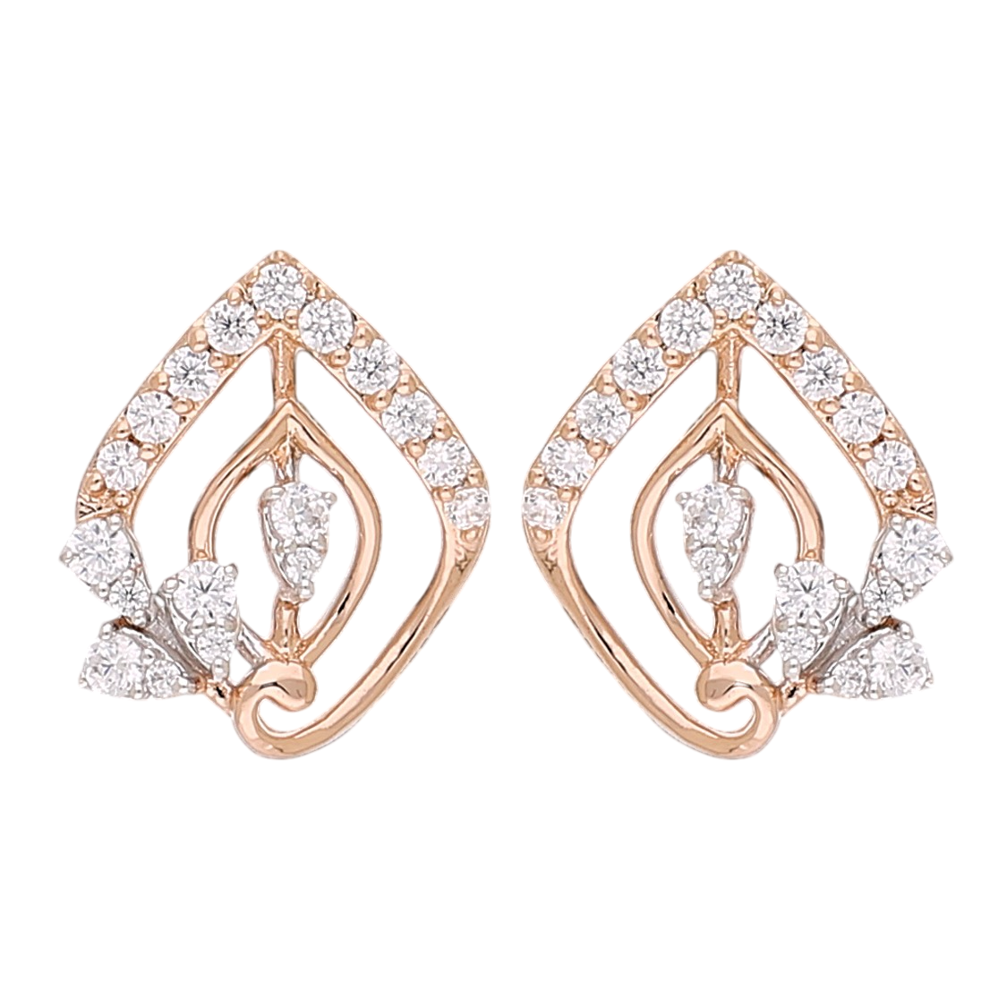 Floral Fusion Lab Grown Diamond Earrings