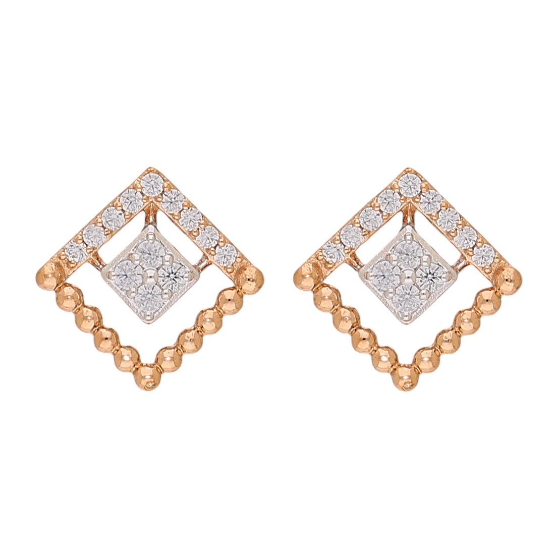 Geometric Radiance Lab Grown Diamond Earrings
