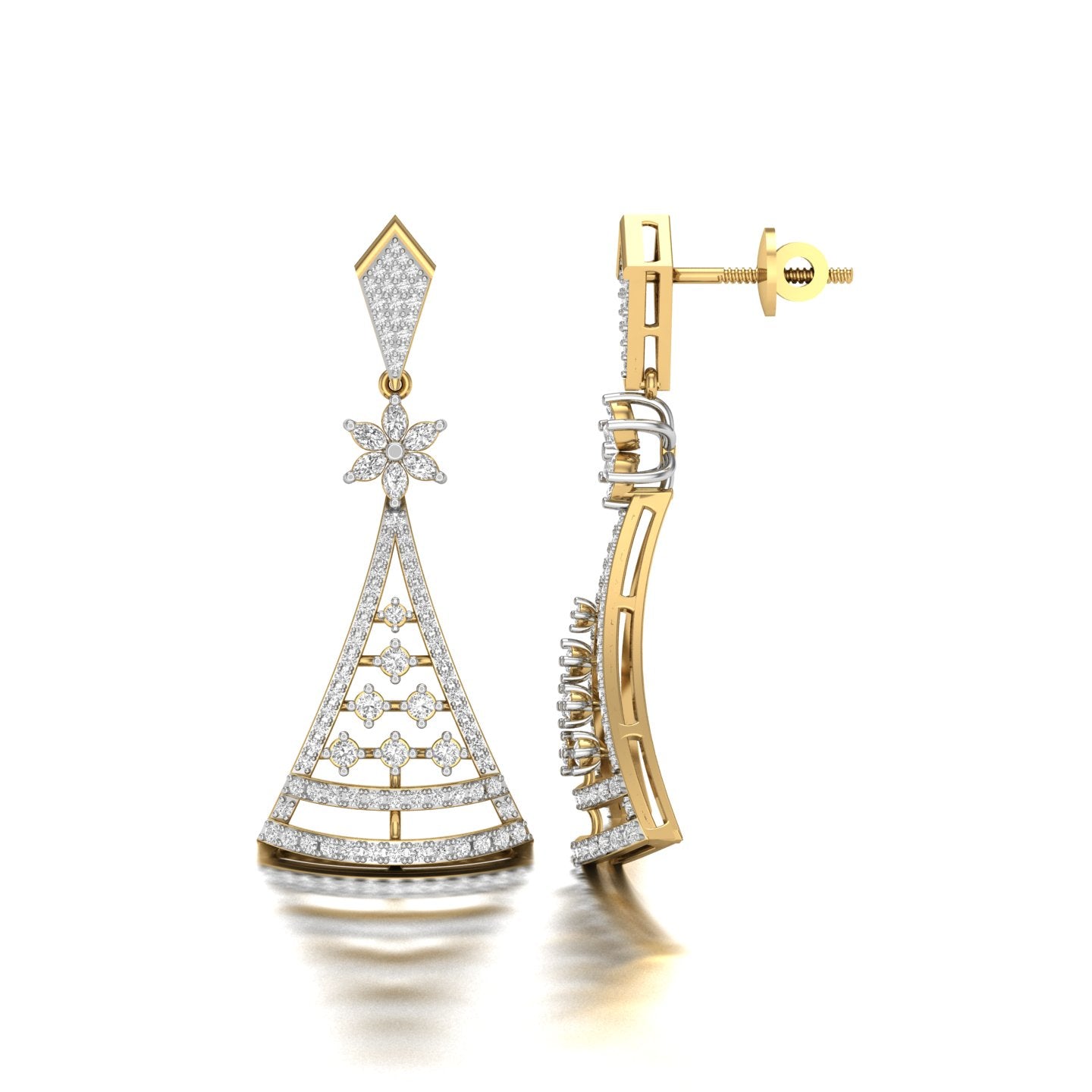 Starlit Arbor Lab Grown Diamond Earrings