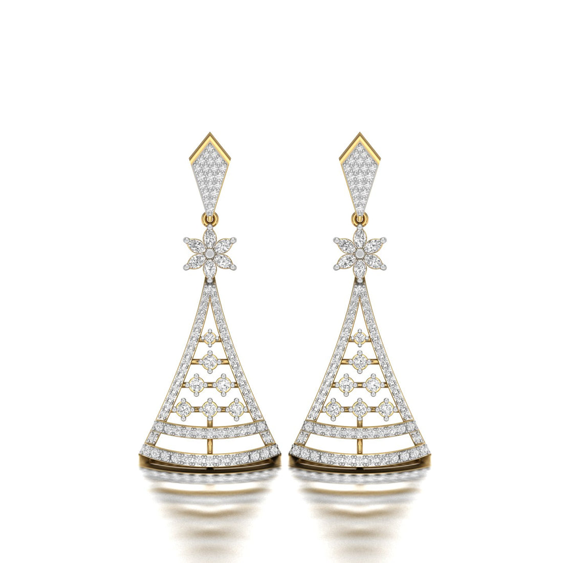 Starlit Arbor Lab Grown Diamond Earrings