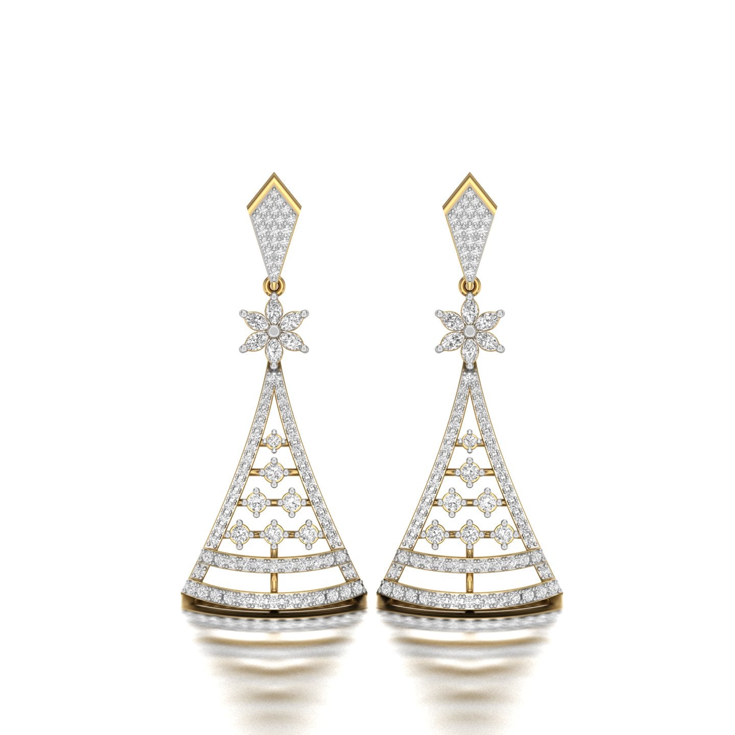 Starlit Arbor Lab Grown Diamond Earrings