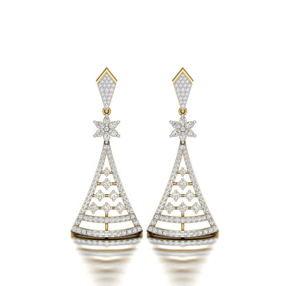 Starlit Arbor Lab Grown Diamond Earrings
