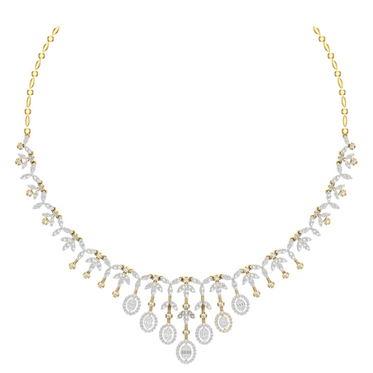 Heritage Floral Lab Grown Diamond Necklace