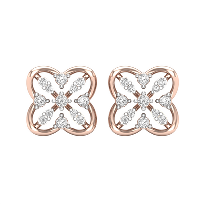 Petal Harmony Lab Grown Diamond Earrings