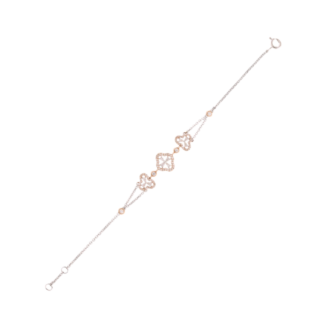 Clover Bloom Lab Grown Diamond Bracelet