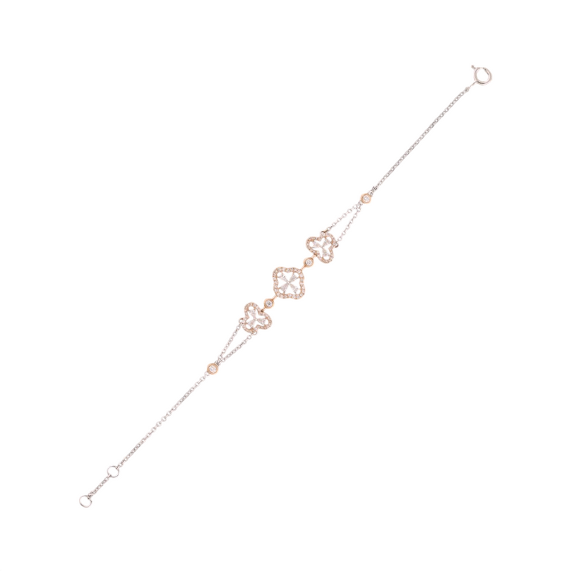 Clover Bloom Lab Grown Diamond Bracelet