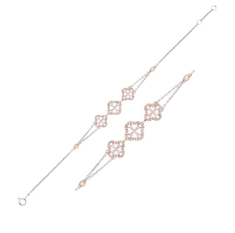 Petal Charm Lab Grown Diamond Bracelet