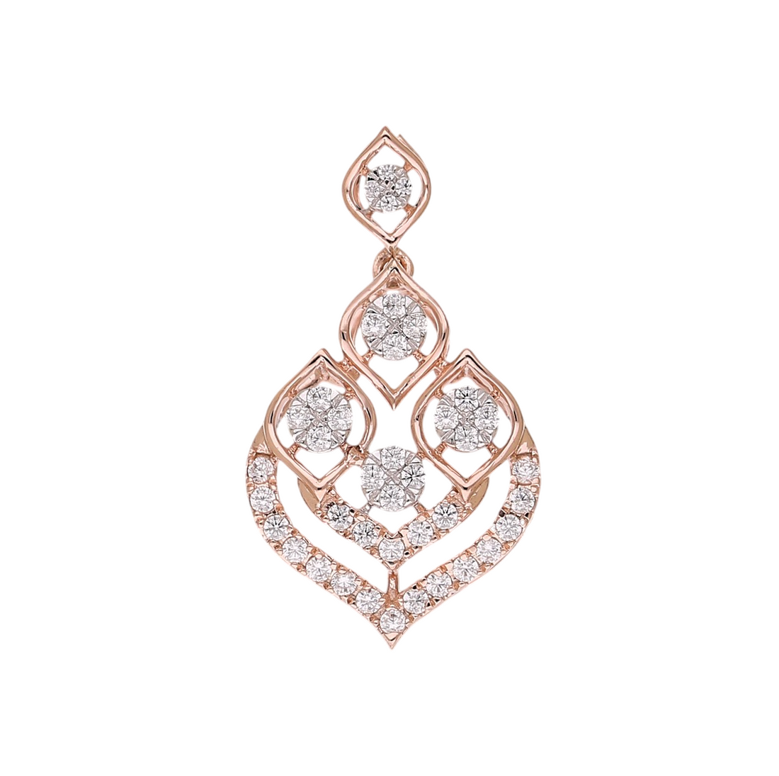Petal Teardrop Lab Grown Diamond Pendant