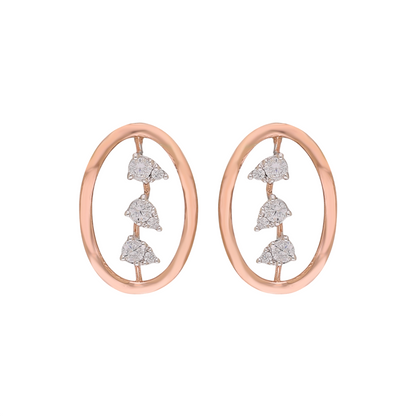 Trio Drop Lab Grown Diamond Earrings