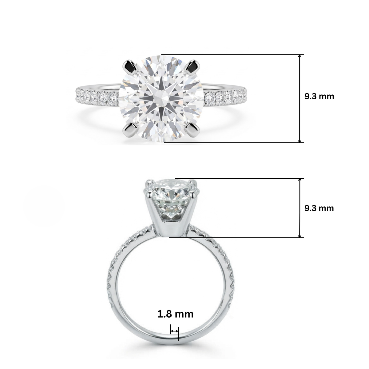 Arista Solitaire Lab Grown Diamond Ring