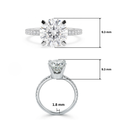 Arista Solitaire Lab Grown Diamond Ring