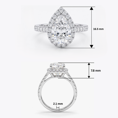 Celestial Dew Solitaire Lab Grown Diamond Ring