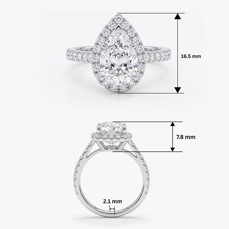 Celestial Dew Solitaire Lab Grown Diamond Ring