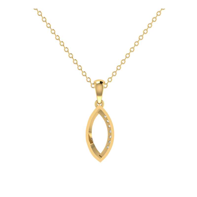 Aileron Apex Gold Plated Lab Grown Diamond Pendant