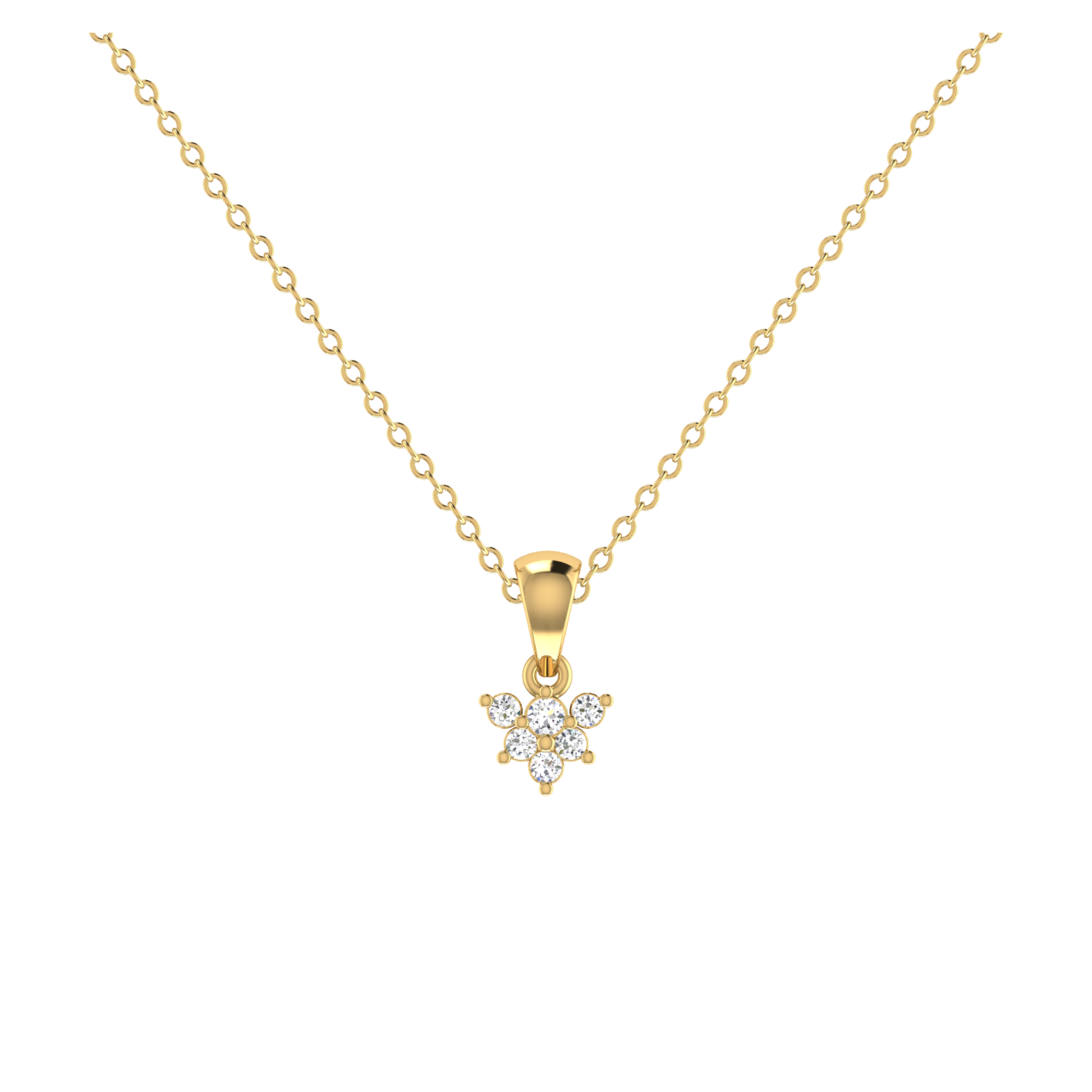 Breeze Drop Gold Plated Lab Grown Diamond Pendant