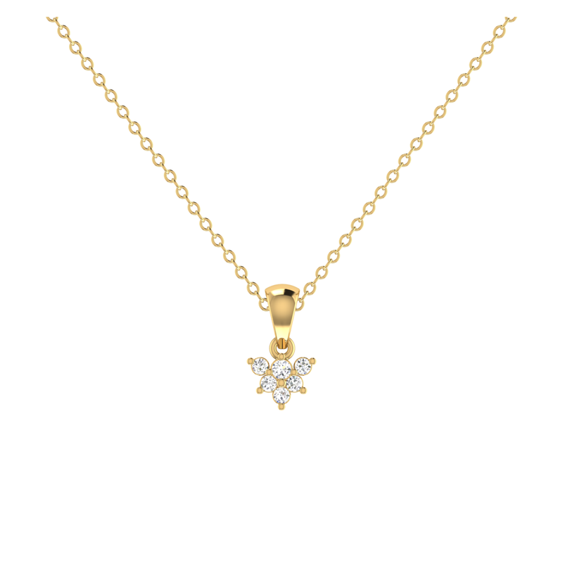Breeze Drop Gold Plated Lab Grown Diamond Pendant