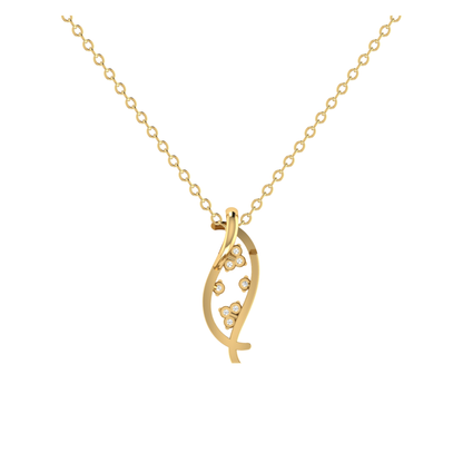 Grace Bloom Gold Plated Lab Grown Diamond Pendant