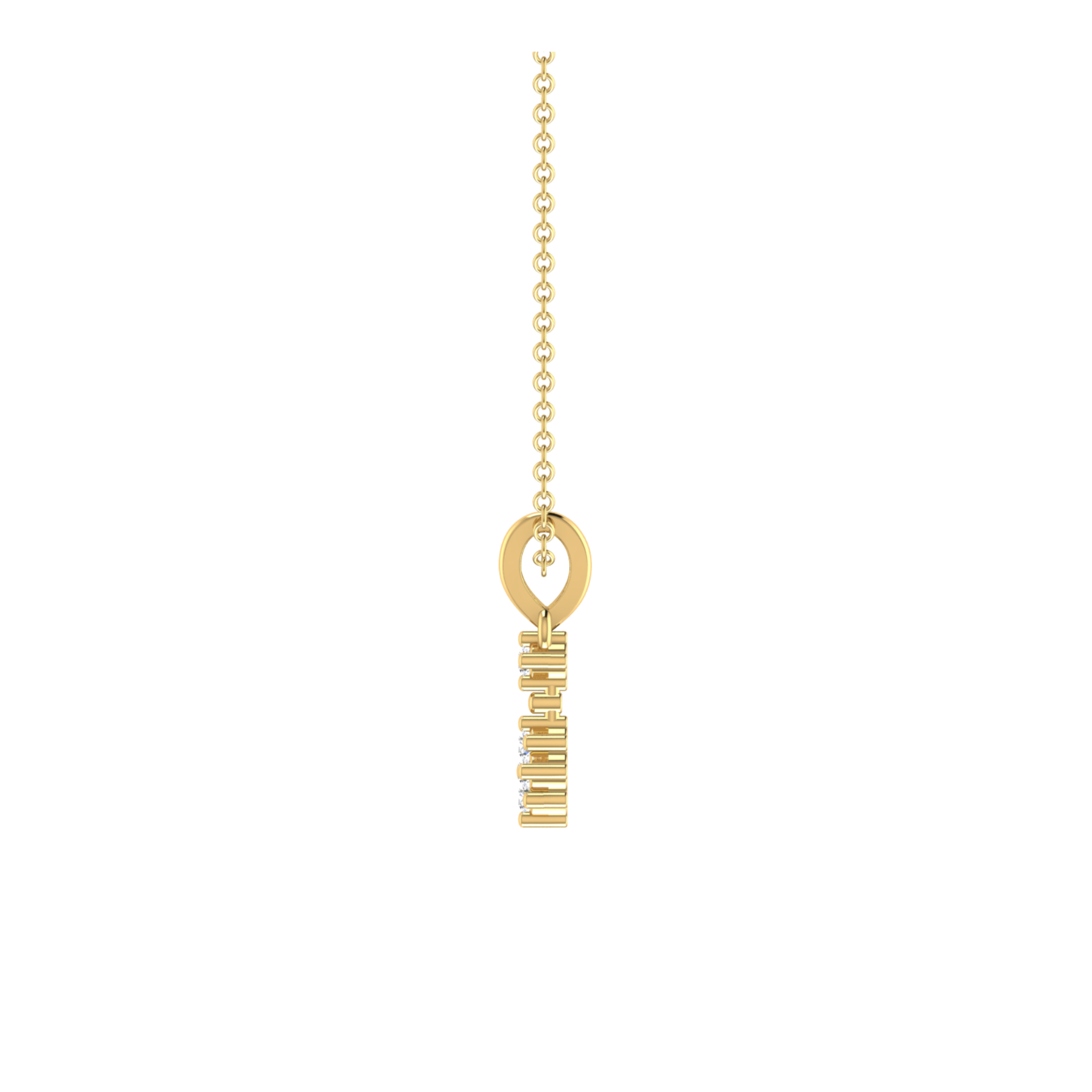 Trinity-Plus Gold Plated Lab Grown Diamond Pendant