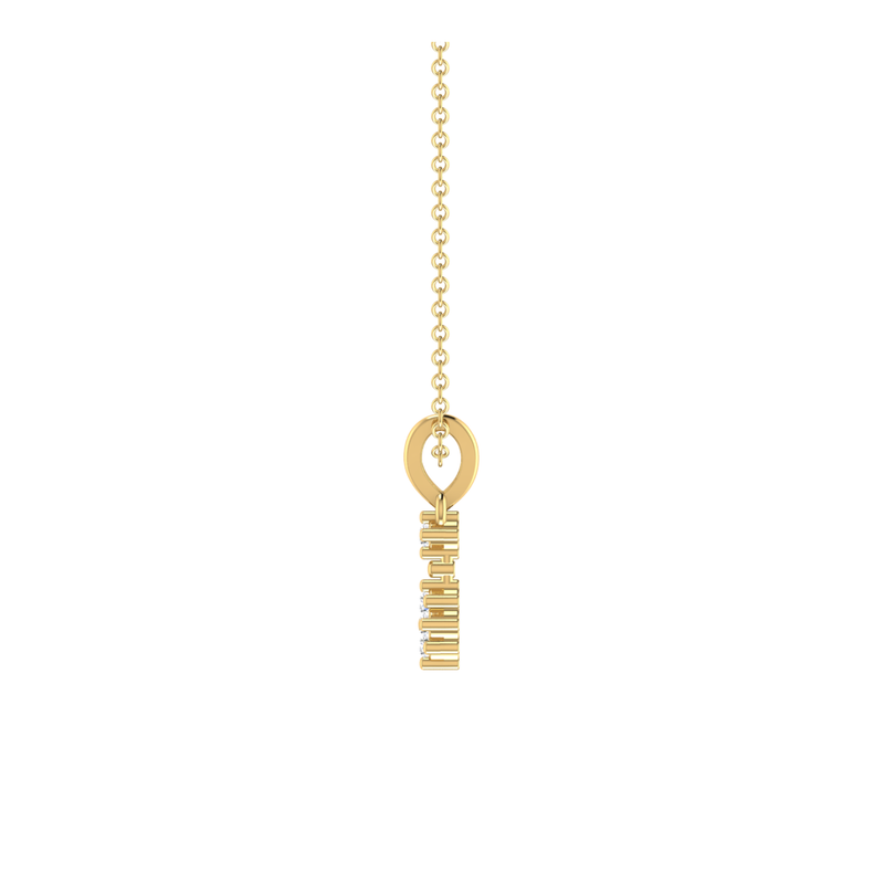 Trinity-Plus Gold Plated Lab Grown Diamond Pendant