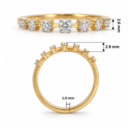 Starlight Line Lab Grown Diamond Ring