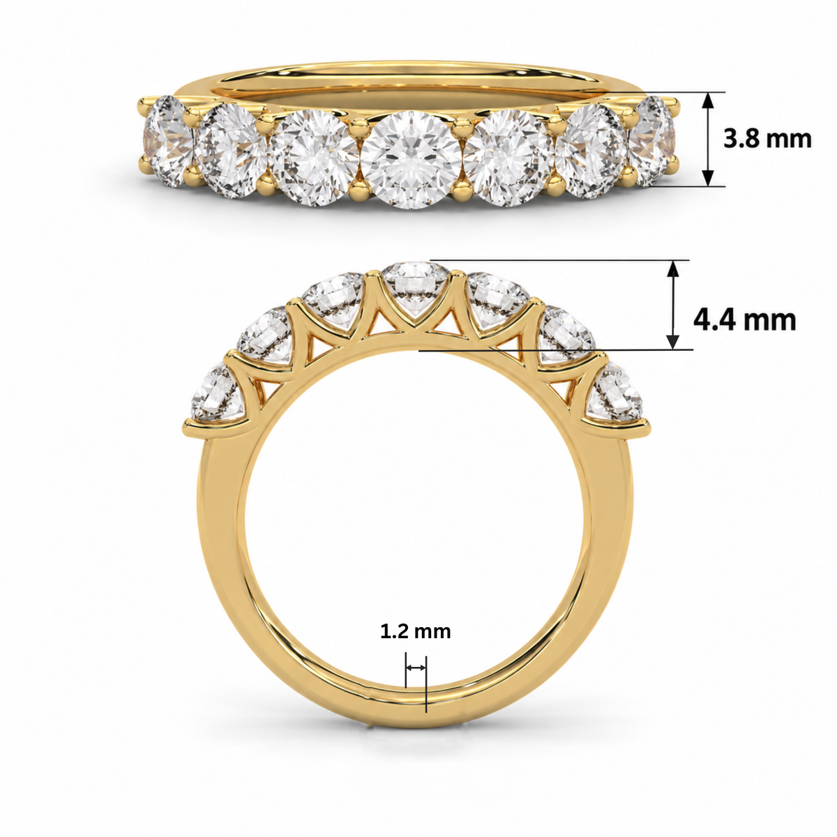 Radiance Eternity Lab Grown Diamond Ring