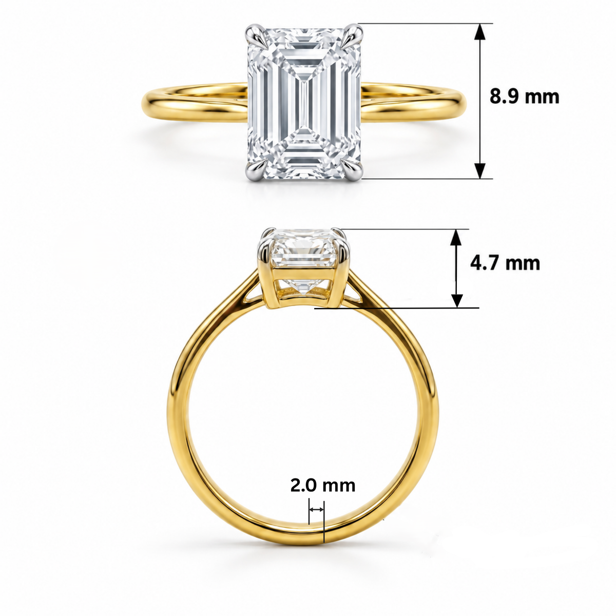 Elegance Solitaire Lab Grown Diamond Ring