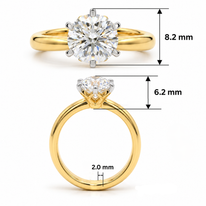 Royal Light Solitaire Lab Grown Diamond Ring