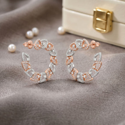 Aurelia Petal Lab Grown Diamond Earrings