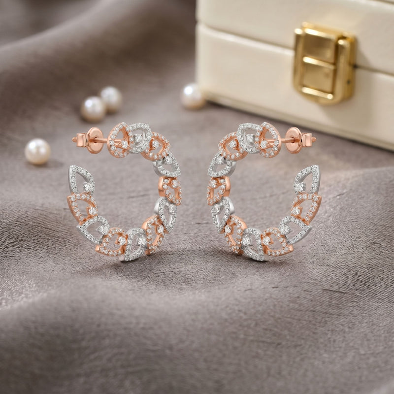 Aurelia Petal Lab Grown Diamond Earrings