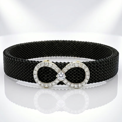 Midnight Infinity Lab Grown Diamond Bracelet