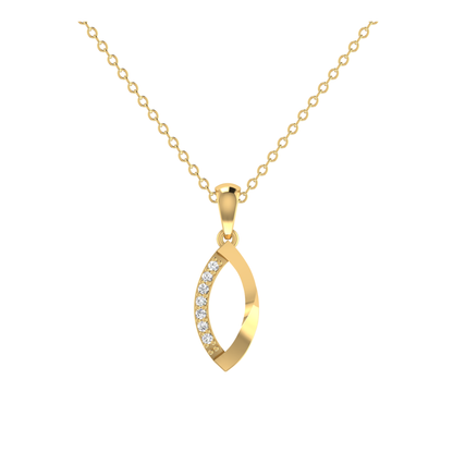 Aileron Apex Gold Plated Lab Grown Diamond Pendant